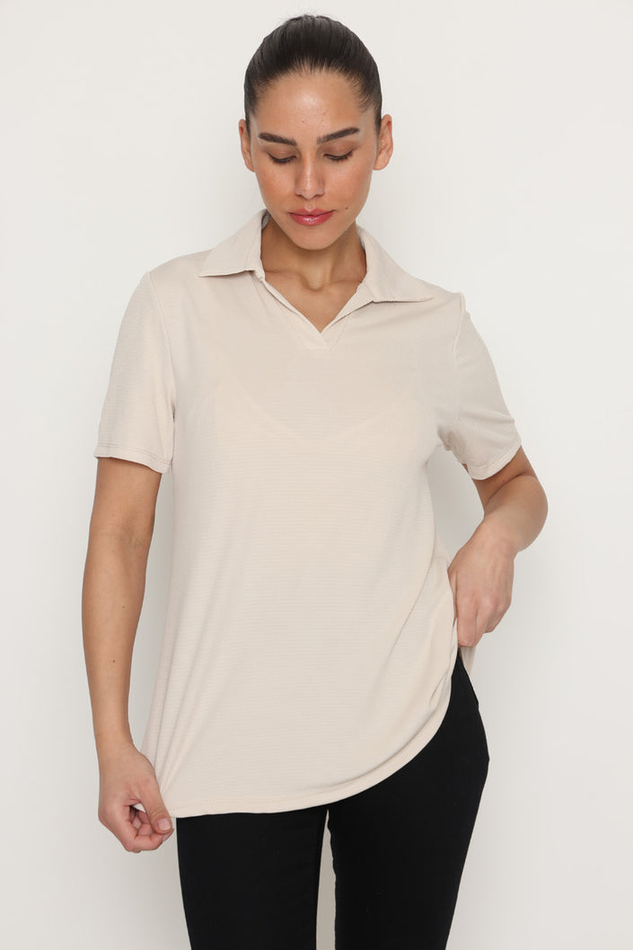 חולצת וי צווארון - 13675