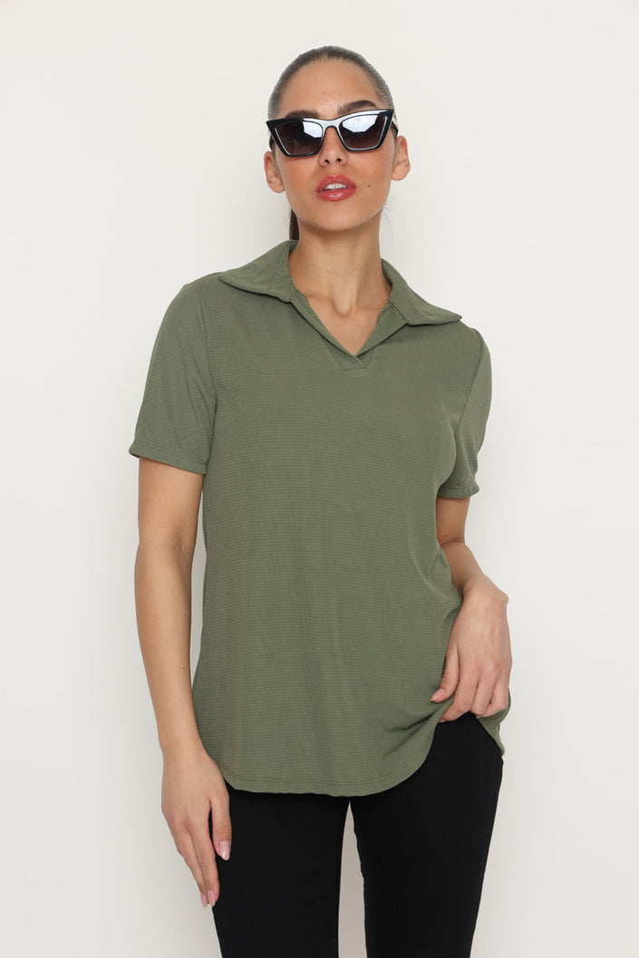 חולצת וי צווארון - 13675