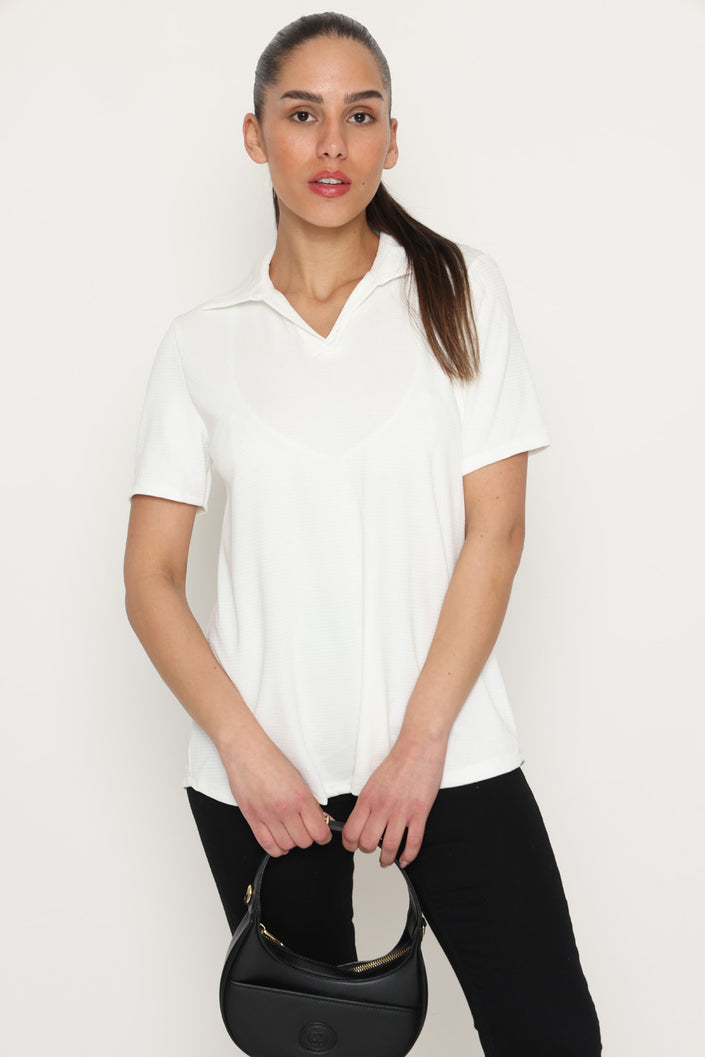 חולצת וי צווארון - 13675