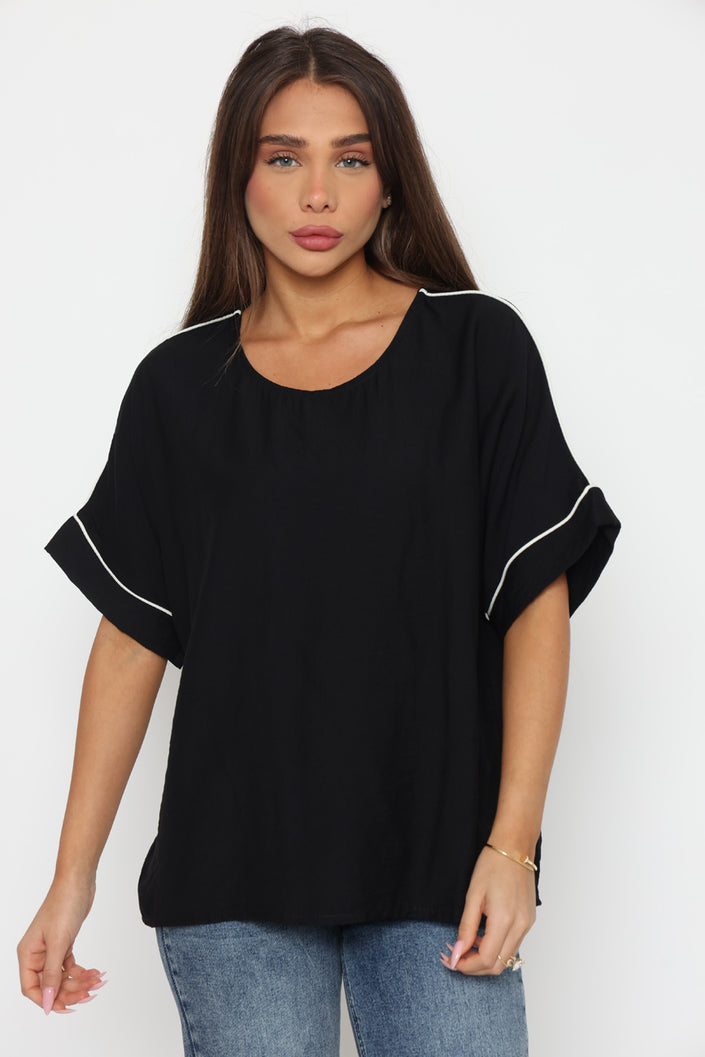 13993 - חולצת שילוב פס