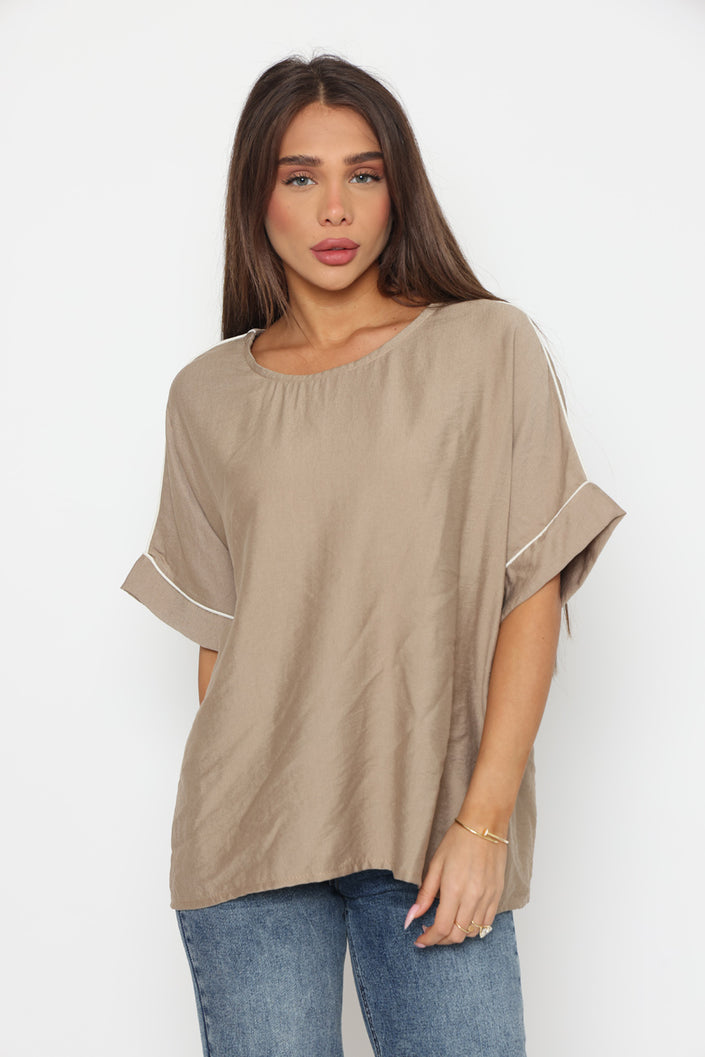 13993 - חולצת שילוב פס