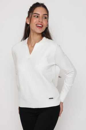 892501 - סריג שילוב צווארון