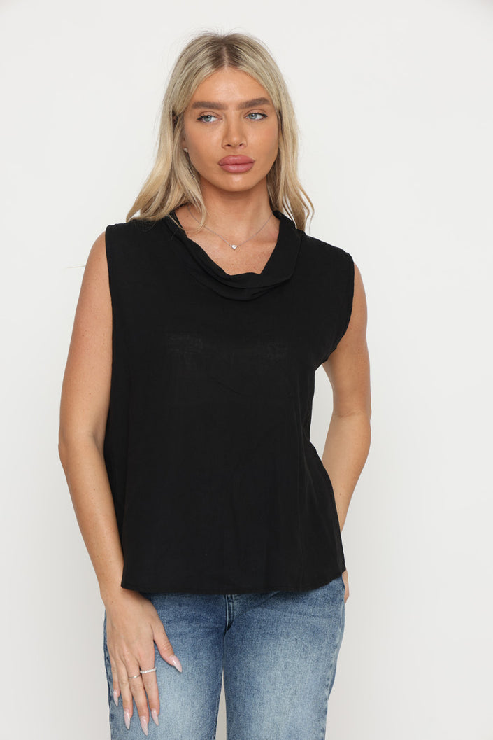 14183 -גופיית פשתן  אלמוג