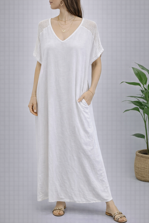 שמלת רשת כתף  - 14412