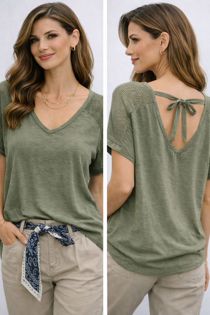 14327 - חולצת רשת בכתף